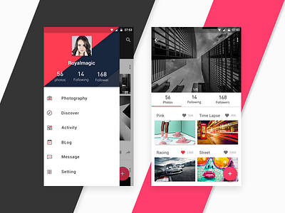 Material Design For Photography app android interface photography uxui materialdesign