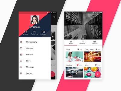 Material Design For Photography app