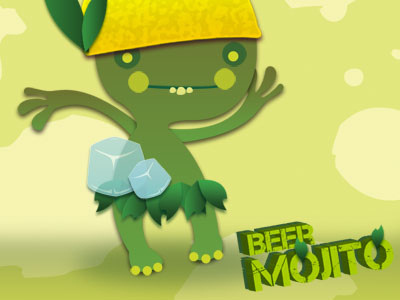 Mojito beer character lemon mint mojito monster