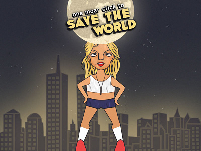 One moar click to save the world britney game music world