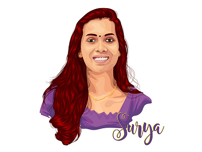Surya birthday caricature