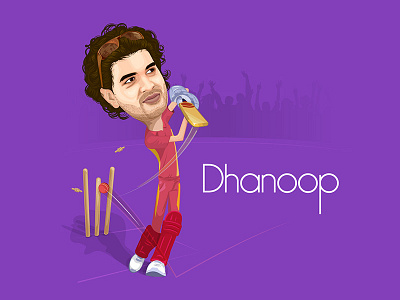 Dhanoop birthday caricature