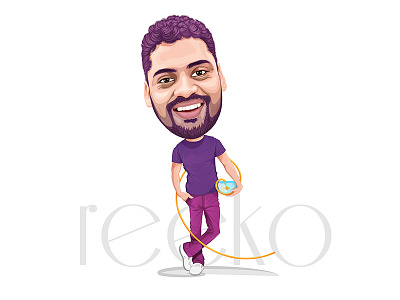 Reeko birthday caricature