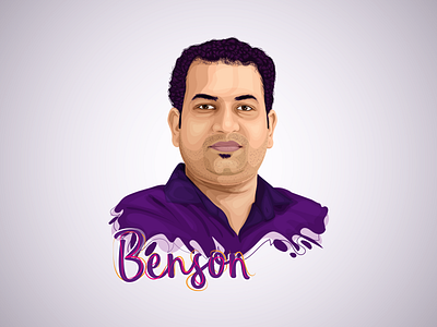 Benson art birthday caricature digitalart illustration officemates vector vectorart