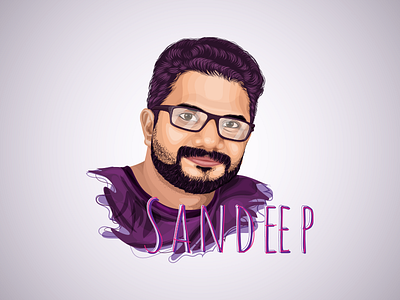 Sandeep art birthday caricature digitalart illustration officemates vector vectorart