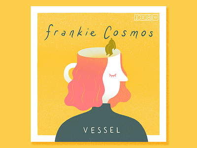 [10x18] No. 10: Frankie Cosmos - Vessel 10x18 album art album artwork album cover design conceptual cover art cover design design frankie cosmos illustration music music design portraits surreal vessel