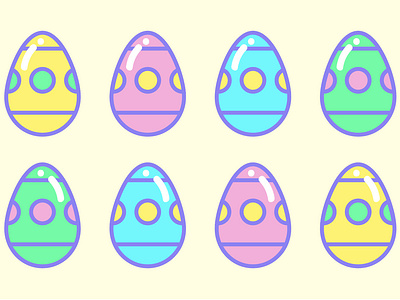 Easter eggs social media graphic