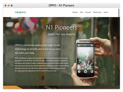 OPPO N1 – Pioneers animation camera gif guitar mobile photo photography smartphone ui ux web design