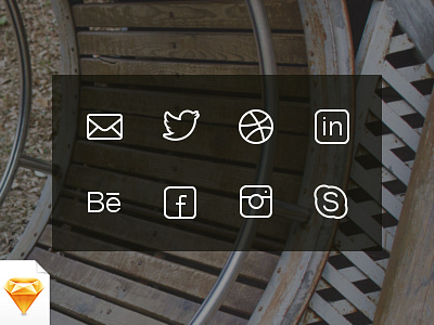 Social & Get in Touch Icons (Free) contact free freebie icon icons iconset sketch social