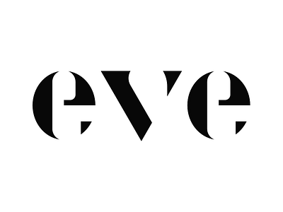 eve logo branding didot font geometry glyph icon identity logo typeface