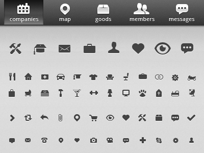 Social network iconset