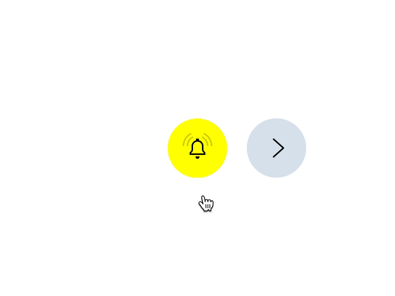 "Notify me" hover animation