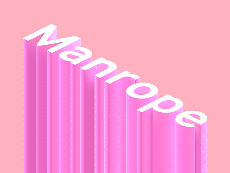 Manrope font 3d font free freebie geometric lettering render sans sans serif type typeface typography