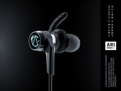 Glowing wireless headphones ARI Model1