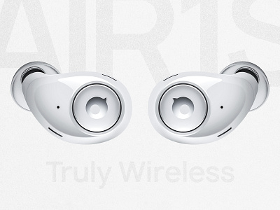 AIR1S: Truly Wireless Headphones. Product Visualisation.