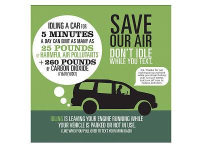 Save Our Air Infographic Design conservation environmental graphics infographic infographic design pollution