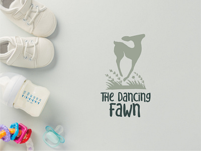 The Dancing Fawn - Logo animal animal icon animal logo baby brand baby branding brand brand identity branding branding agency branding design deer deer logo icon logo logo design logo designer logodesign logos logotype start up