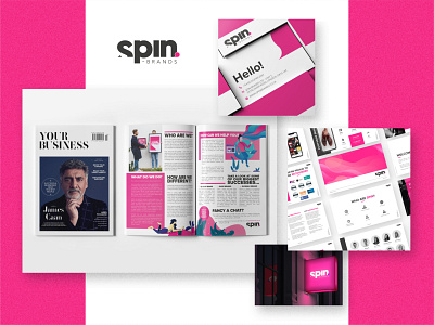 Spin Brands - Branding brand brand identity branding branding agency branding design business card design logo logo design logodesign logos logotype magazine ad magazine design photography pitch deck pitch deck design presentation presentation design print print design