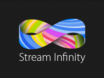 Stream Infinity Logo and player page design logo music player design web design