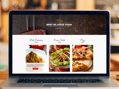 Restaurant website design