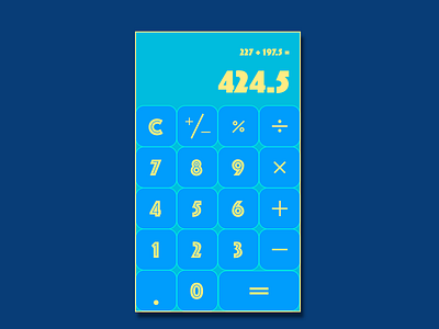 Challenge 4: Calculator calculator daily ui sketch