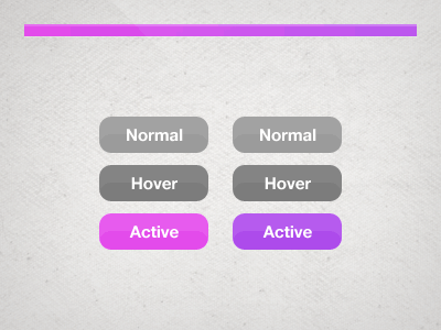 Button menu – Light Violet and Violet active animated box button call to action colorful contrast diagonal diagonal line focus gif gif animated gray hover light light violet menu navigation normal overlay paper pattern pattern photoshop reflection reflex rounded status text texture violet