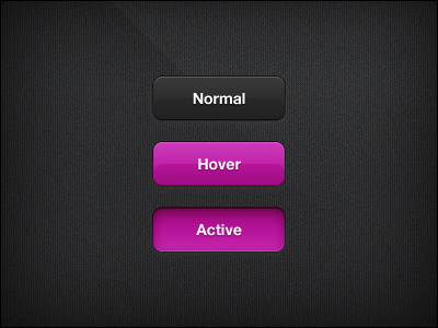 Hot button menu – Magenta active bevel black box button call to action colorful contrast dark effect emboss glossy gradient hot hover light magenta menu navigation normal pattern photoshop reflection reflex rounded shadow shiny status stroke text