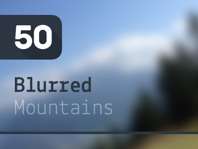 50 Blurred Mountains – Backgrounds Pack