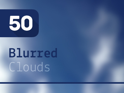 50 Blurred Clouds – Backgrounds Pack