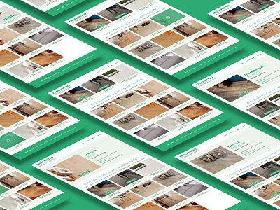 Website Mockup – Deals and Detail Deals pages branding flat flat design green mockup perspective mockup ui user interface web design web page website white