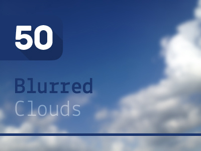 50 Blurred Clouds – Backgrounds Pack