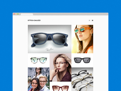 An eyewear shop's website branding customization eyewear flat glasses mobile responsive sunglasses web web design website wordpress