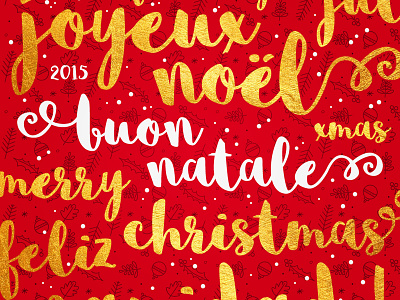 Merry Christmas to you all! christmas font gold golden handlettering pattern post script snow texture typography xmas