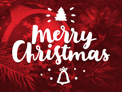 Merry Christmas! christmas duotone handlettering lettering overlays photo post quote red script typography xmas