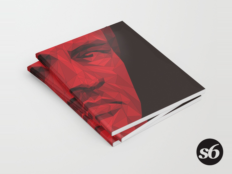 Notebooks in the box! duotone flat football illustration low poly manchester manchester united mourinho notebook poly reds society6