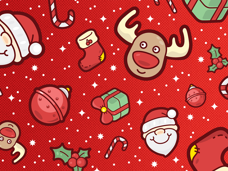 Merry Christmas to you all! christmas flat greetings halftone icons illustration newsletter pattern texture visual xmas xmasvibes