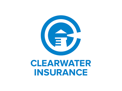 Clearwater Insurance Logo branding design logo