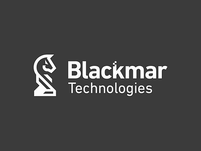 Branding for Blackmar Technologies branding chess knight logo pattern technologies