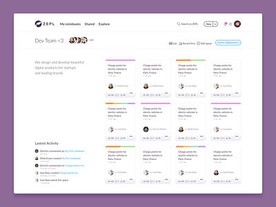 ZEPL – Spaces for team collaboration