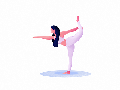 Yoga illustration 2° girl illustration yoga
