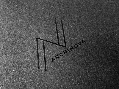 Archinova architecture brand clleanc identity logo prishtina studio symmetry