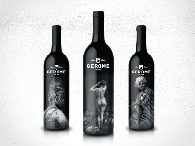 Gerome Bottles bottle brand design example identity industry kosova liquor logo package type wine