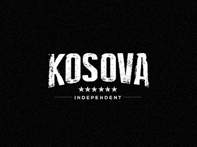 Kosova brand identity independence independent kosova kosovo logo republic of kosova starts type