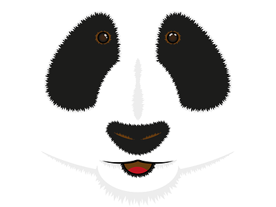 Panda face adobe illustrator artwork digital art doodle graphic design illustration panda vector vector art