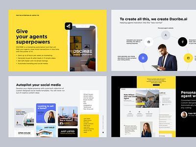 Presentation/Pitch Deck for DSCRIBE by Nastya Svezhentseva on Dribbble