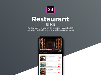 Restaurant Ui kit app design shot ui ux