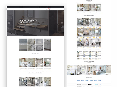 eCommerce home page web