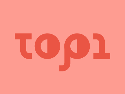 Top1 logomark browse icon illustration logo logomark logotype negative space symbol type typography