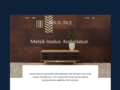 WildTile iconography landing ui ux web web design website