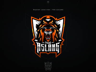 Mascot logo for "The AslanG" design esports gaming illustration lion mascot logo streamer twitch